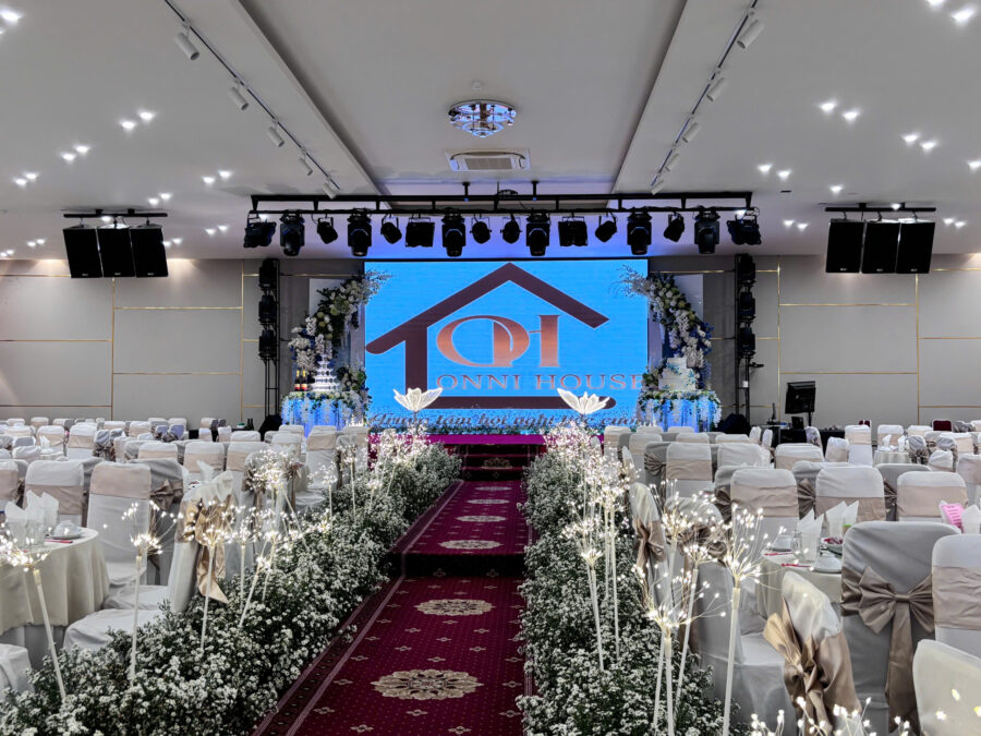 Màn Hình Led nhà hàng tiệc cưới