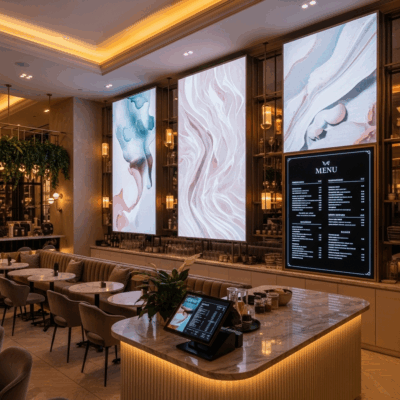 Giá Màn Hình LED Quán Café: Menu Động, Quảng Cáo & Các Gói Đầu Tư Tiết Kiệm