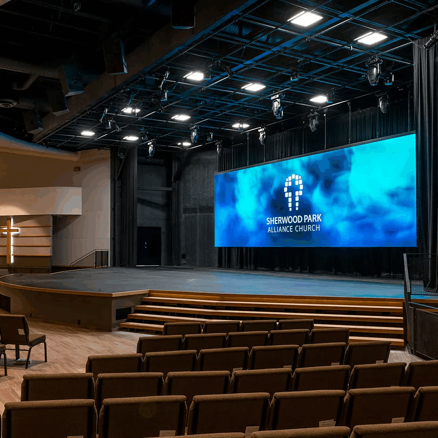 Màn hình LED P2 trong nhà Luxvision: Giải pháp hiển thị 1080p cho showroom & studio